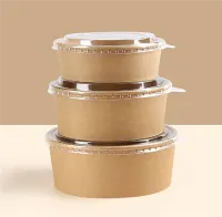 فروش مستقیم کارخانه ای کاسه سالاد کاغذی کرافت