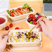 جعبه بسته بندی پوشیده شده مستطیلی برای غذای فوری